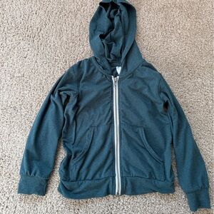 Fornia Teal Zip-Up Hoodie